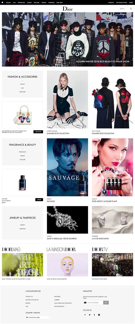 dior web site|dior company website.